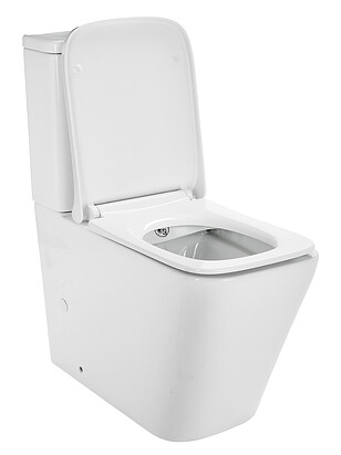 Унитаз-компакт GELBACH 001 БЕЛ.ГЛ. безобод.антибак.покр. GEBERIT 3/6 SLIM Dur. 238x286 в Материке - Вариант 2