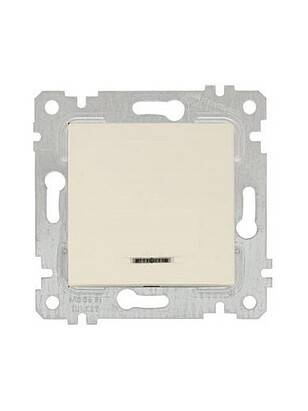 Выключатель Mutlusan RITA 2200-415-0102 1кл. подсв. сл.кость 238x286 в Материке