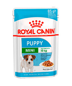 Корм для щенков мелк. пород кусочки в соусе Mini Puppy (85г) Royal Canin