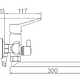 Смеситель L2269B (для ванны, длинный излив) черный