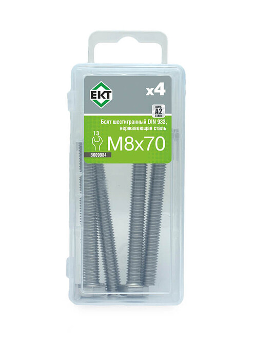Болт 6-гранный M8х70, DIN933, НЕРЖ. СТАЛЬ, ЕКТ (уп=4шт) 495x660 Болт 6-гранный M8х70, DIN933, НЕРЖ. СТАЛЬ, ЕКТ (уп=4шт) 495x660 в Материке