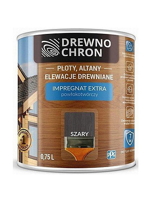 Пропитка DREWNOCHRON IMPREGNAT EXTRA серый, 0,75л 238x286 в Материке