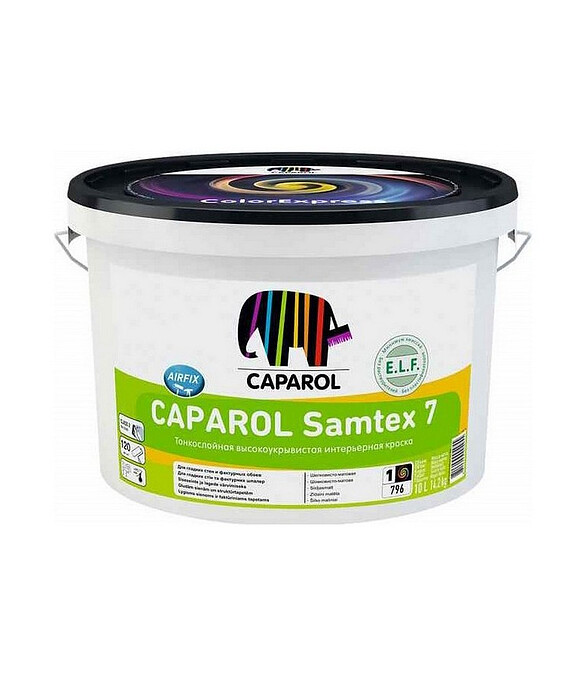 Краска CAPAROL Samtex 7 B1 матовая, 1,25л 586x674 Краска CAPAROL Samtex 7 B1 матовая, 1,25л 586x674 в Материке