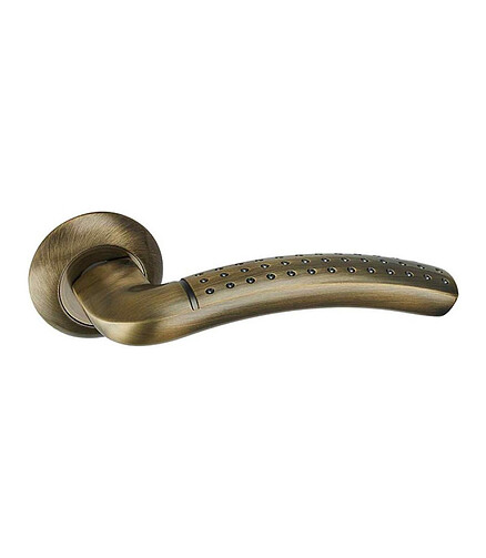Ручка дверная LOCKIT РИМ AL (AB), стар.бронза (уп=2шт) 438x503 в Материке