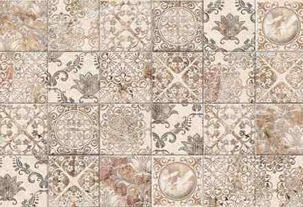 Декор Beryoza Ceramica РАМИНА 25х50см цвет беж 438x503 в Материке - Вариант 2