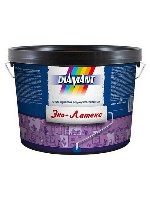 Краска DIAMANT Эко-латекс, 10л 495x660 Краска DIAMANT Эко-латекс, 10л 495x660 в Материке