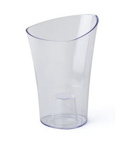 Ваза для орхидей OptimPlast треугол. (13,6x14,1x20см) пластик прозрачный Т3420 438x503 в Материке