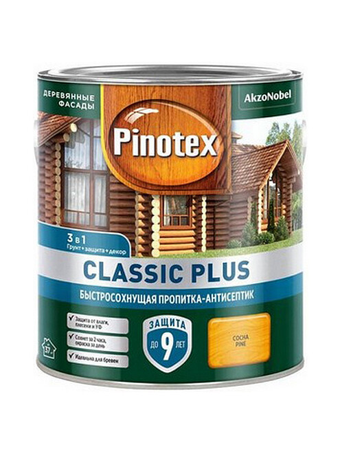 Пропитка-антисептик Pinotex Classic Plus 3 в 1 Сосна, 2,5л 495x660 Пропитка-антисептик Pinotex Classic Plus 3 в 1 Сосна, 2,5л 495x660 в Материке