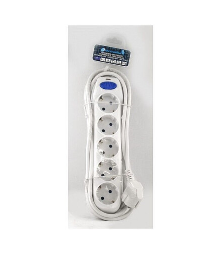 Удлинитель ELECTRALINE 5роз. 3м с/з выкл. 3х1 62052 438x503 в Материке - Вариант 2