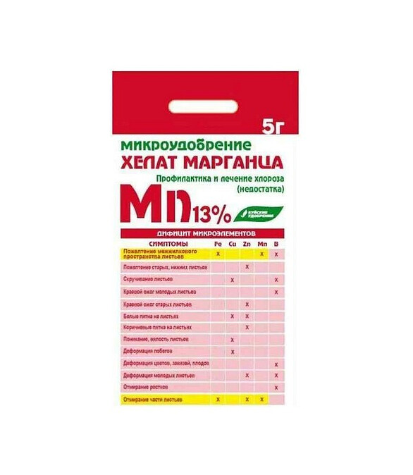 Микроудобрение Хелат марганца 13% (5г) 586x674 Микроудобрение Хелат марганца 13% (5г) 586x674 в Материке