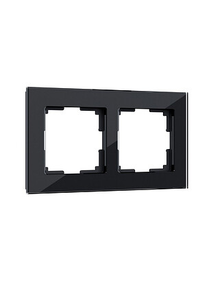 Рамка WERKEL Favorit 2мест. черный 238x286 в Материке
