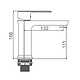 Смеситель K11022 (для умывальника) 80x80 в Материке - Вариант 2