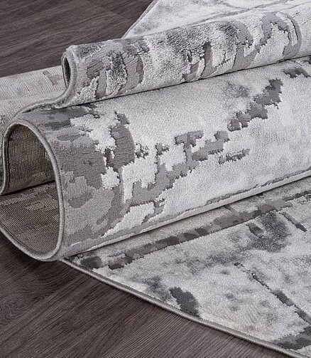 Ковер ARMINA 03752A Grey/Grey 200*290, овал 438x503 в Материке - Вариант 2
