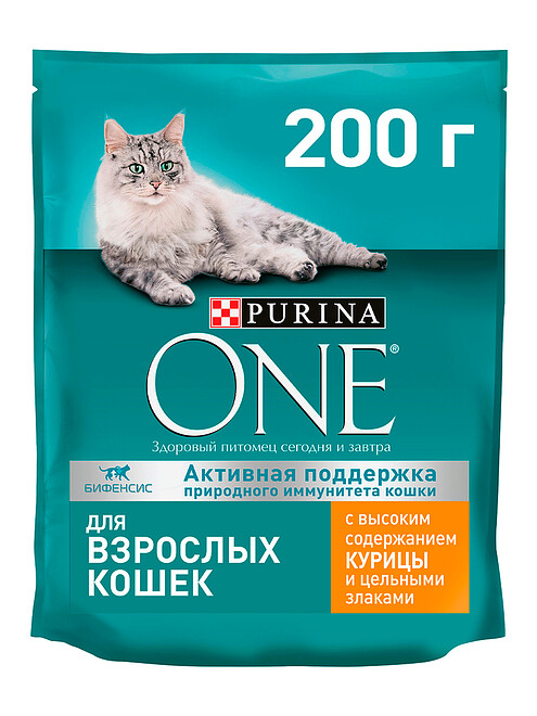 Корм для кошек Purina ONE, цельные злаки, курица (0,2кг) 495x660 Корм для кошек Purina ONE, цельные злаки, курица (0,2кг) 495x660 в Материке