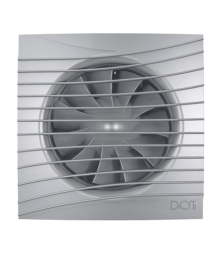 Вентилятор DICITI Silent 4C Gray metal d100 с обр.клапаном 438x503 в Материке