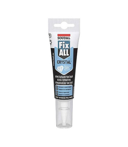 Клей-герметик SOUDAL Fix All Crystal прозрачный, 125мл 438x503 в Материке