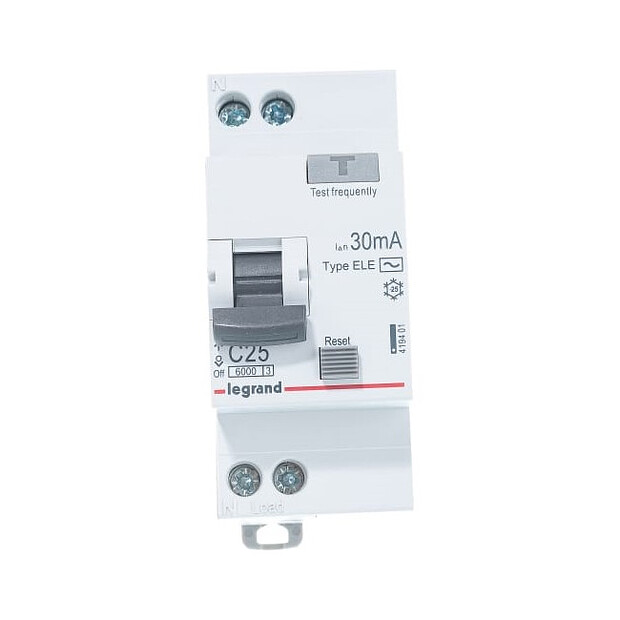 Дифавтомат LEGRAND RX3 1П+Н 25А/30мА