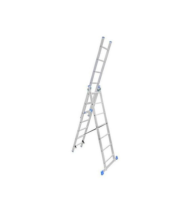 Лестница универсальная LadderBel алюмин. 3-секционная 7 ступ. LS307 586x674 Лестница универсальная LadderBel алюмин. 3-секционная 7 ступ. LS307 586x674 в Материке