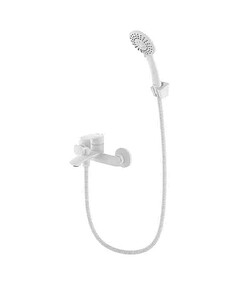 Смеситель RORA RORWT00M02 (для ванны, короткий излив) с душ.комплектом, белый