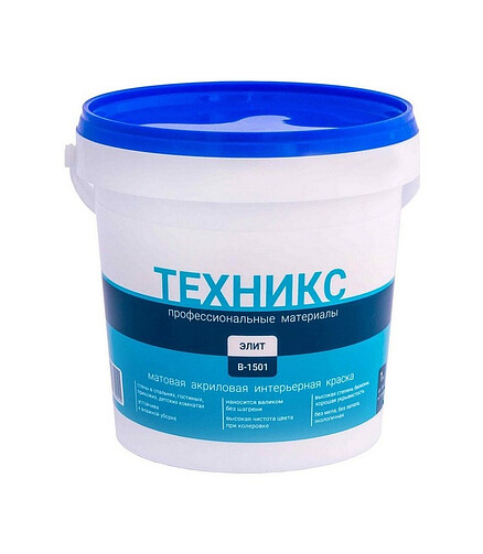 Краска ТЕХНИКС Элит белая, 1кг 438x503 в Материке
