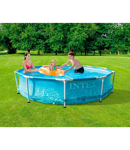 Бассейн каркасный INTEX (305х76см) фильтр-насос арт.28208NP 438x503 в Материке - Вариант 3