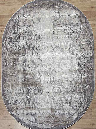 Ковер ARMINA 03801A Grey/Brown 200*290, овал 238x286 в Материке