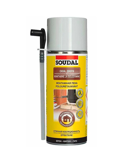 Пена монтажная SOUDAL окна-двери, 300мл 495x660 Пена монтажная SOUDAL окна-двери, 300мл 495x660 в Материке