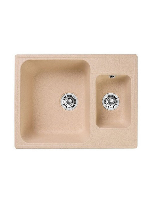 Мойка QUARZ GF-Z 09 (ECO 09), 1,5 чаши 620х480мм бежевый (без сифона) 495x660 Мойка QUARZ GF-Z 09 (ECO 09), 1,5 чаши 620х480мм бежевый (без сифона) 495x660 в Материке