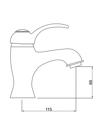 Смеситель PROVANCE 6536586С (для умывальника), хром 438x503 в Материке - Вариант 2