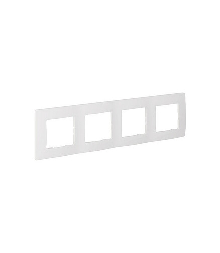 Рамка Legrand ETIKA 672504 4мест. белый 438x503 в Материке - Вариант 2