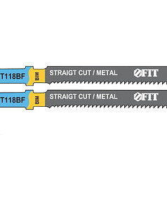 Пилка д/лобзика по металлу FIT T118BF 2шт.