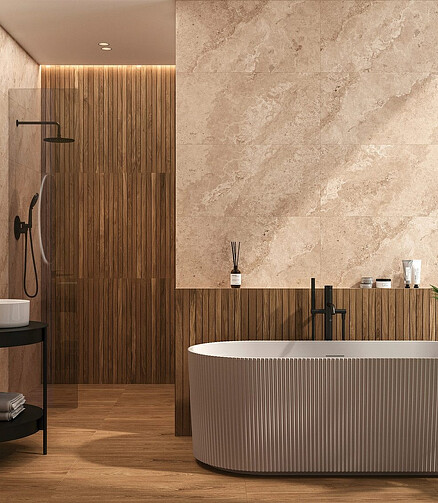 Керамогранит Cersanit ASHER 44,8х89,8 см 1,206 м2 цвет бежевый 438x503 в Материке