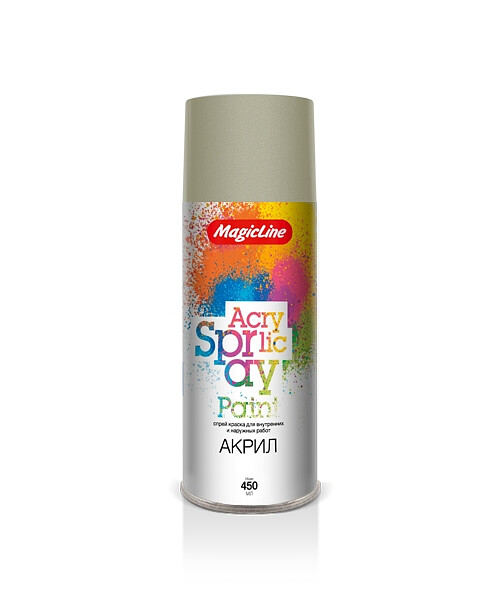 Краска аэроз. MagicLine акрил. RAL7032 бежевая, 265г 495x660 Краска аэроз. MagicLine акрил. RAL7032 бежевая, 265г 495x660 в Материке