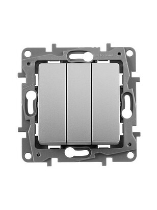 Выключатель Legrand ETIKA 672413 3кл. алюмин. 238x286 в Материке