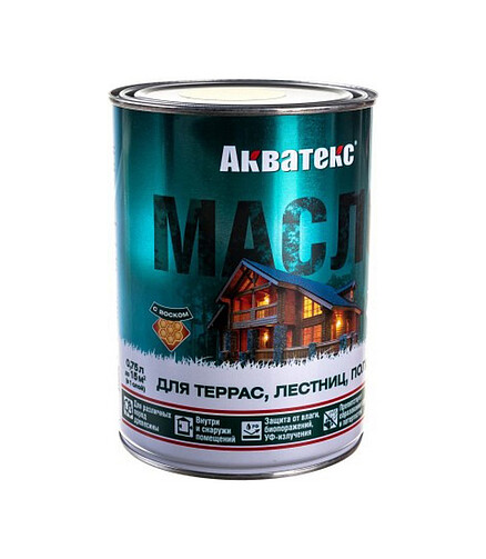 Масло Акватекс для террас,лестниц,полов б/ц, 0,75л 438x503 в Материке