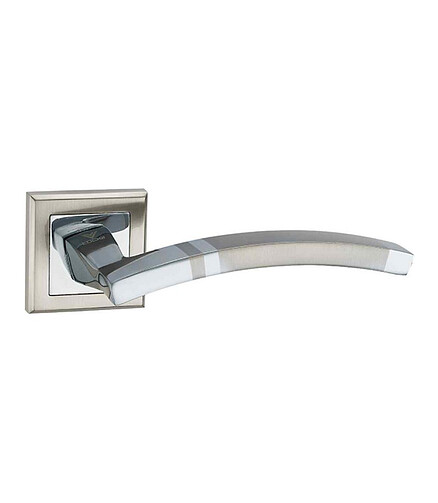 Ручка дверная LOCKIT АНКОНА AL (SN/PC), мат.хром/хром (уп=2шт) 438x503 в Материке
