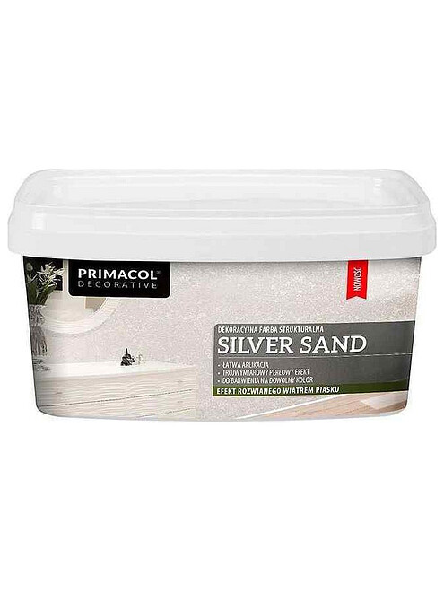 Краска декоративная PRIMACOL Silver Sand, 1л 495x660 Краска декоративная PRIMACOL Silver Sand, 1л 495x660 в Материке
