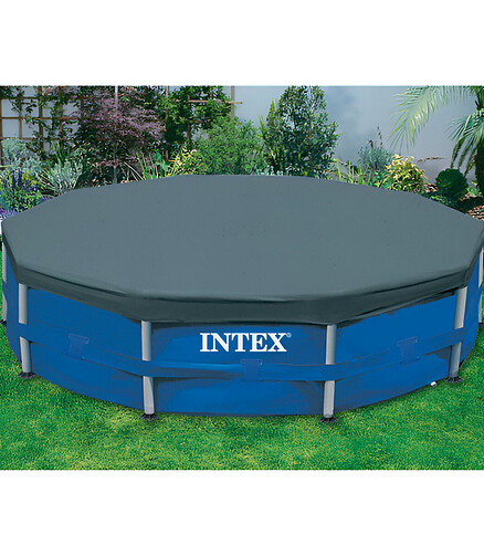 Тент-чехол д/каркасных бассейнов INTEX (D=305см) арт.28030 438x503 в Материке - Вариант 2