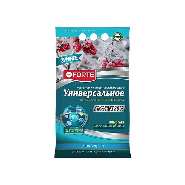 Удобрение BONA FORTE Зимнее Универсальное, с биодоступным кремнием, (2,5кг) 620x620 в Материке