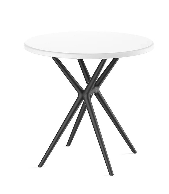 Стол TEORI T2 круглый (80x80x75) пластик белый PP9902WB 586x674 Стол TEORI T2 круглый (80x80x75) пластик белый PP9902WB 586x674 в Материке