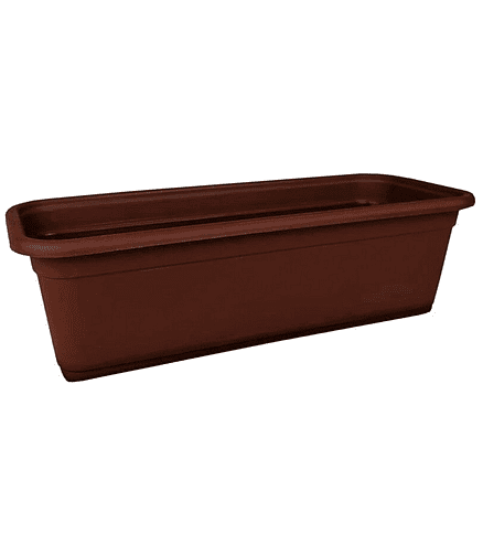 Ящик балконный VENUS Mat Eco Recycled (40x16x13см) пластик коричневый 5165-013 438x503 в Материке