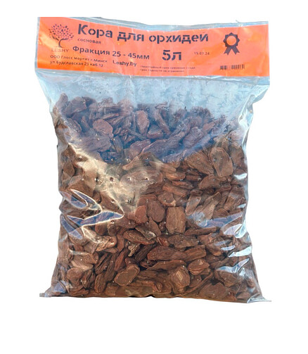 Кора для орхидей 25-45мм (5л) 438x503 в Материке