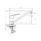 Смеситель TOKITO TAKASE TOK-TAK-1012 (для кухни) с поворотным изливом 80x80 в Материке - Вариант 2