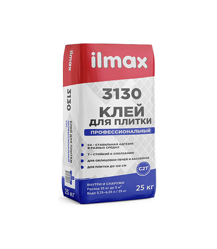 Клей ILMAX 3130 superfix для плитки, 25кг 438x503 в Материке