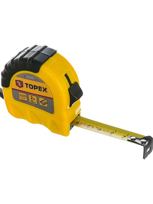 Рулетка TOPEX 27C302 2м*16мм 495x660 Рулетка TOPEX 27C302 2м*16мм 495x660 в Материке