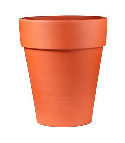 Горшок NATUR XL (14,5x17,3см) терракота кирпичный T-143-001-14 438x503 в Материке