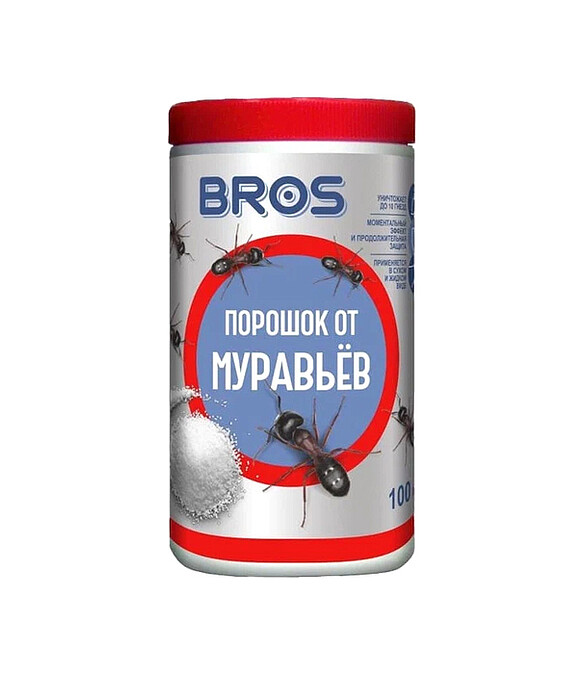 Средство Порошок от муравьев Bros, инсектицид (100г) 586x674 Средство Порошок от муравьев Bros, инсектицид (100г) 586x674 в Материке