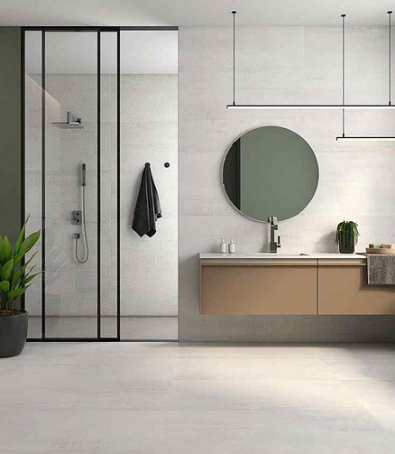 Керамогранит Geotiles METAL 60х120 см 1,44 м2 цвет white 438x503 в Материке