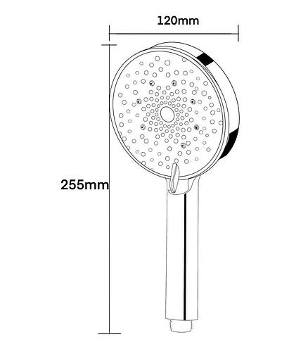 Лейка для душа VODA VSP13 d100мм 3 функции форсунки Self-Clean Device 438x503 в Материке - Вариант 2
