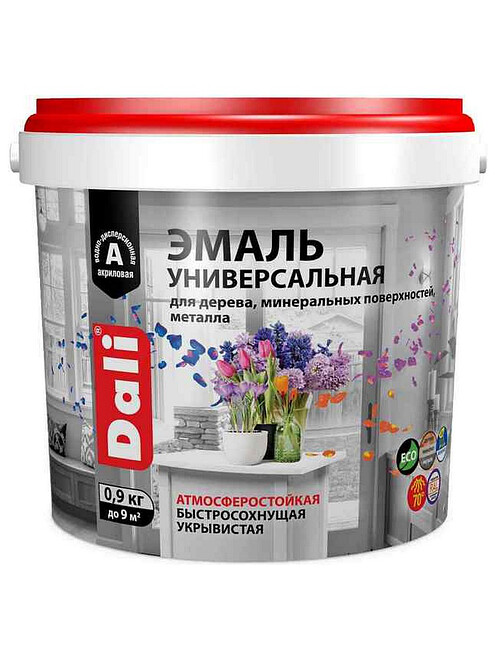 Эмаль Dali универс. RAL9010 глянц. белая, 0,9кг 495x660 Эмаль Dali универс. RAL9010 глянц. белая, 0,9кг 495x660 в Материке
